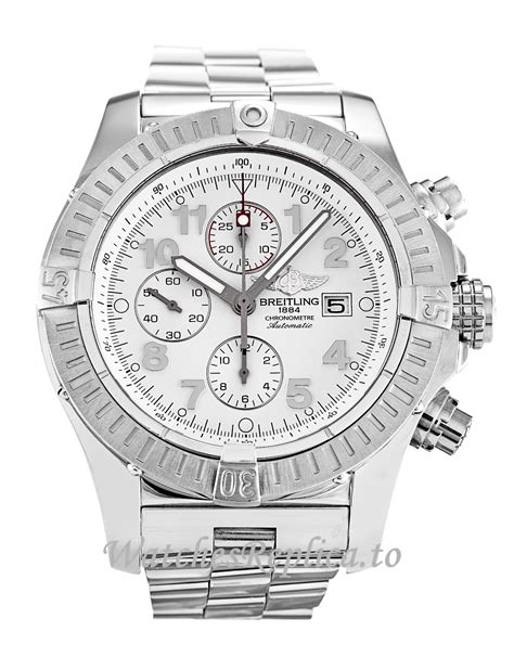 breitling super avenger white dial|Breitling super avenger 2 48mm.